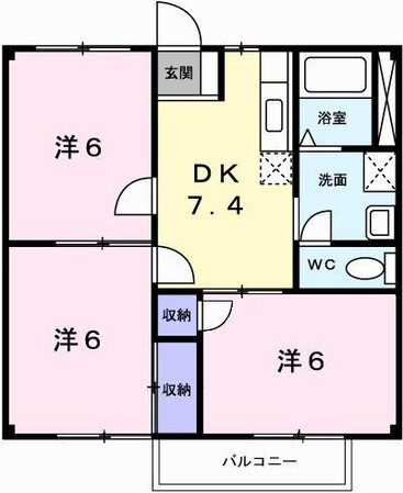 ドミール前田の物件間取画像